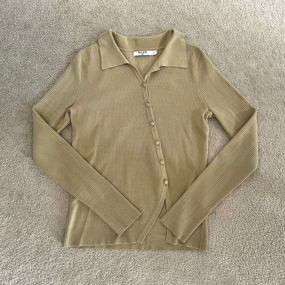NAKD diagonal buttoned knit cardigan - Picture 1 of 2
